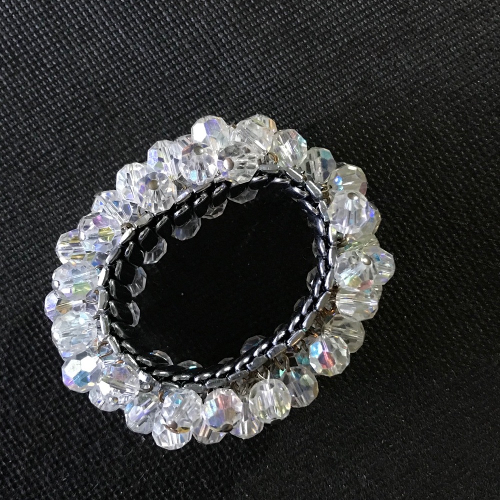 Vintage 1950’s Aurora Borealis Crystal Bracelet